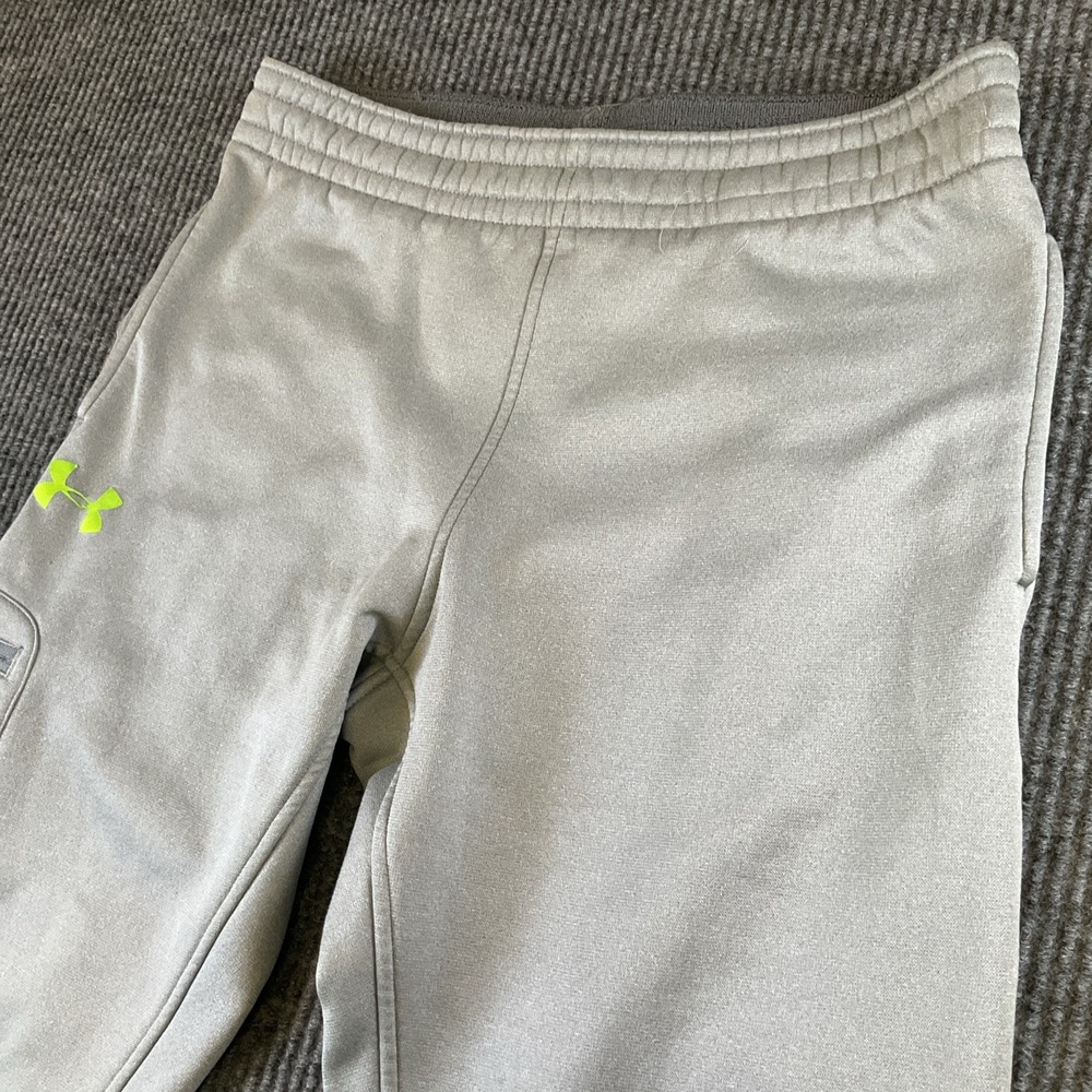 Under Armour Sweat Pants Mens Sm Gray Loose 1248333 side zip pocket